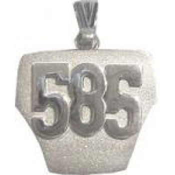 Motocross - Charm - 14kt Gold Number Plates - MX125