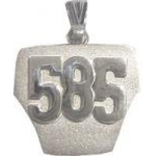 Motocross - Charm - 14kt Gold Number Plates - MX125