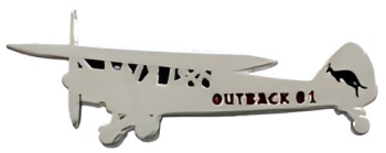 104- Outback Airplane Pin