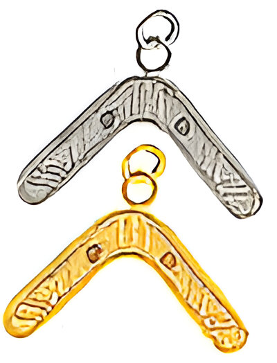 051- Outback - Mini Boomerang Charm