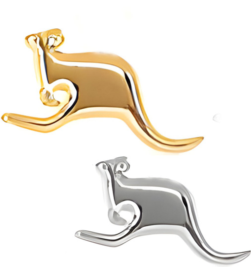 035 - Outback - Jumping Kanga Dangle Earrings