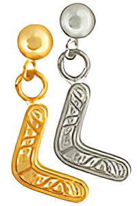 033 - Outback Earrings Boomerang