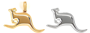 003- Outback - Jumping Kangaroo Pin or Pendant