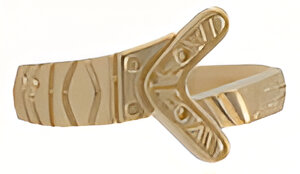 015M- Outback Boomerang Men's Boomerang Ring