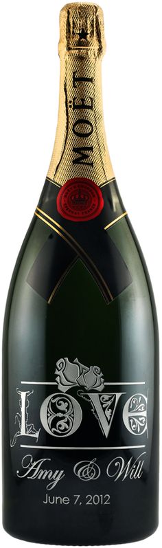 wine bottle engraved
