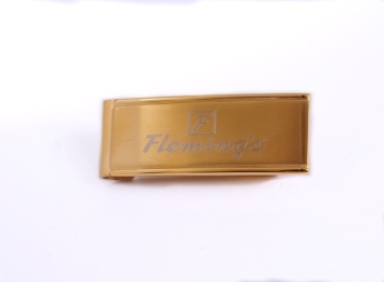 2015 flemings goldtone money clip
