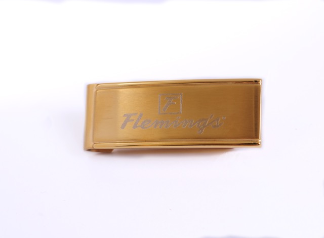 2015 flemings goldtone money clip