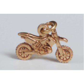 Motocross - Pendant - Gold Mini - MX104-105