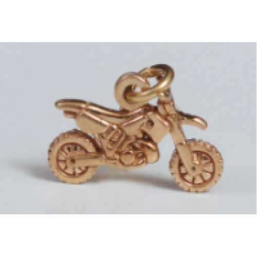 Motocross - Pendant - Gold Mini - MX104-105