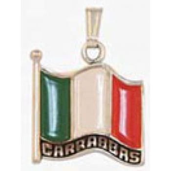 C132- Carrabbas - Charm - Enameled Flag