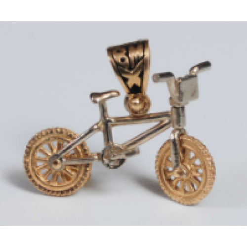 BMX - Charm - Gold w/ Moveable Parts - MX117-118